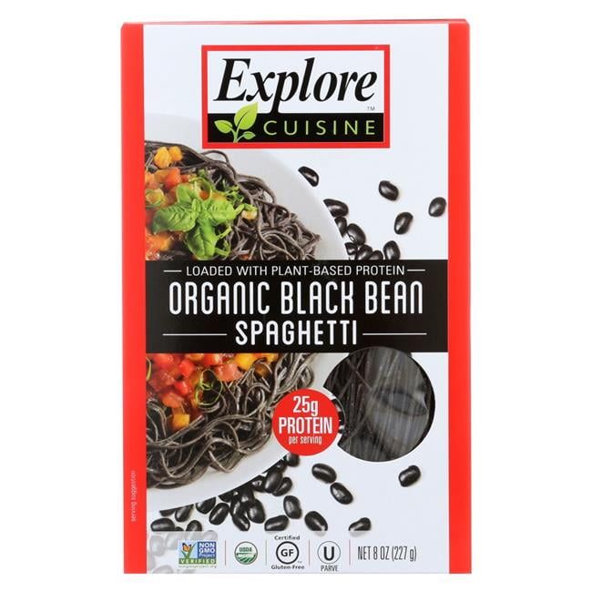 Explore Cuisine 8 oz Spaghetti Organic Black Bean Spaghetti