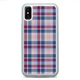 thumbnail image 1 of Plaid Christmas Tartan Red Blue Phone Case White Slim Shockproof Rubber Custom Cover For iPhone 12 Pro Max, 1 of 5