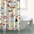 thumbnail image 4 of Halloween Cute Ghosts with Boo Shower Curtain 72"x72" ,Bathroom Decorative Shower Curtains Set with 12 Hooks,Modern Waterproof Washable Shower Curtain, 4 of 6