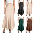 thumbnail image 2 of Plus Size Skirts for Curvy Women Column Hawaiian Cute Spring a Line High Waisted Wedding Guest Party Long Skirt, 2 of 8