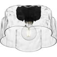 thumbnail image 4 of Quoizel Lilly 1-Light Matte Black Semi-Flush Mount, 4 of 5