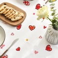 thumbnail image 4 of Valentine''s Day Tablecloth 60×60 Inch Square, Love Hearts Red Washable Table Cover for Party Picnic Dinner Decor, 4 of 6