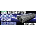thumbnail image 6 of Power TechON 3000W Pure Sine Wave Power Inverter 12V DC to 120V AC with 3 AC Outlets + 1 5V USB Port, 2 Battery Cables, and Remote Switch (6000W Peak) PS1004, 6 of 6