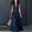 Blue, variant on QUNYINEY A Line Plus Size Dresses for Women Summer Sleeveless Long Pink Sundress Loose Fit Casual with Belt Button Collared Dresses
