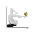 thumbnail image 4 of Margaux Doll Sculpture // Matte White and Gold, 4 of 4
