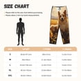 thumbnail image 3 of Kdxio Women's Comfy Stretch Pastoral Sunflower Corgi Print Drawstring Pajama Pants-X-Large, 3 of 5