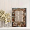 thumbnail image 2 of Ten Commandments Religious Canvas Wall Art 15.75x11.81 Inches, 2 of 8