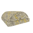 thumbnail image 1 of Vintage Foot Rest, Hand Drawn Romantic Blooming Roses and Daisies Botanical Illustration, Non-Slip Backing Adjustable Ergonomic Memory Foam Leg Support for Office, Earth Yellow and Beige, by Ambesonne, 1 of 5