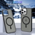 thumbnail image 6 of Translucent Matte Case for iPhone 15 Pro Max Case[Compatible with Magsafe] Magnetic Slim Fit Shockproof Anti-Scratch Full Body Protective Phone Case for 15 Pro Max-Black, 6 of 12