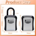 thumbnail image 2 of Key Lock Box  Wall Mounted Combination Lock Box   Key Storage Lock Box with Mounting Kit & -Proof  Key Hider for Outdoor & Indoor, 2 of 7