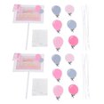 thumbnail image 1 of 2 piezas de pastel de cumpleaños para niña, fiesta de cumpleaños, pastel, carta, tarjeta, papel, decoración, color rosa, 1 of 14