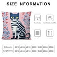 thumbnail image 5 of HENGT Funny Cartoon Cute Cat Throw Pillow Cover,Lovely Cartoon Animal Kitten Cushion Cover for Sofa Bed Home Decor ,Housewarming Gifts,Cat Lovers Cat Mom Gifts, 5 of 5