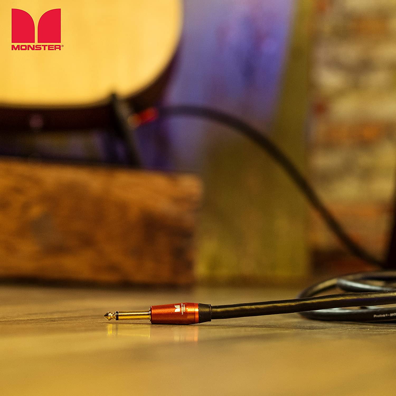 Monster Cable Prolink Acoustic Pro Audio Instrument Cable 12ft, 1/4" Male to Male, Black