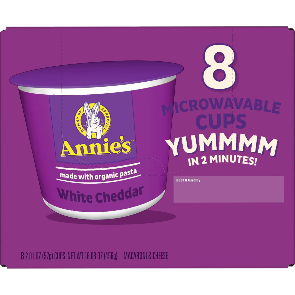 Annie's White Cheddar Mac and Cheese Microwavable Cups - 16.08oz/8pk - Pack of 2