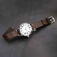 thumbnail image 7 of BISONSTRAP Men's Watch Bands, Hand-Stitched Leather Watch Straps, Quick Release, 22mm, Coffee Brown with Black Buckle, 7 of 7