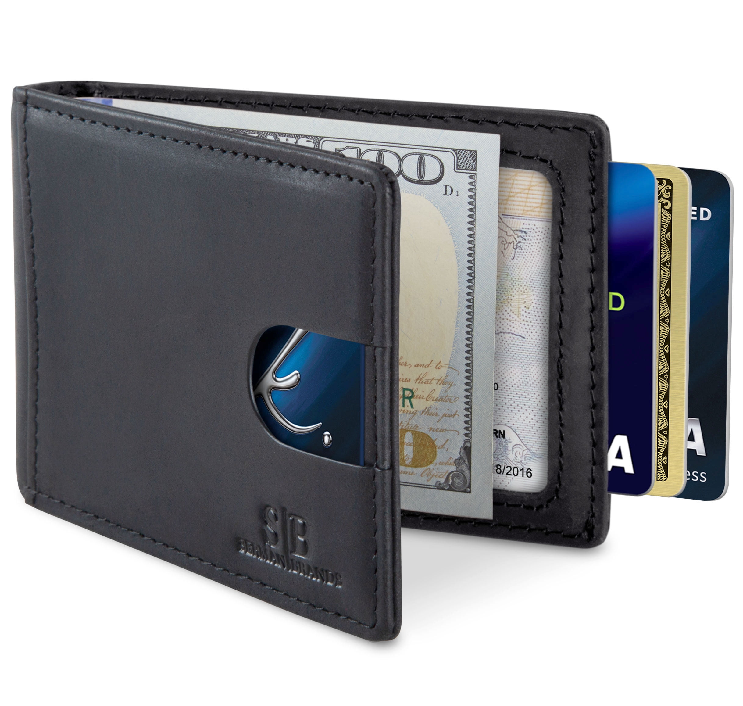 Serman Brands - SERMAN BRANDS Slim Wallets for Men. Mens Wallet with Money Clip. Thin ...