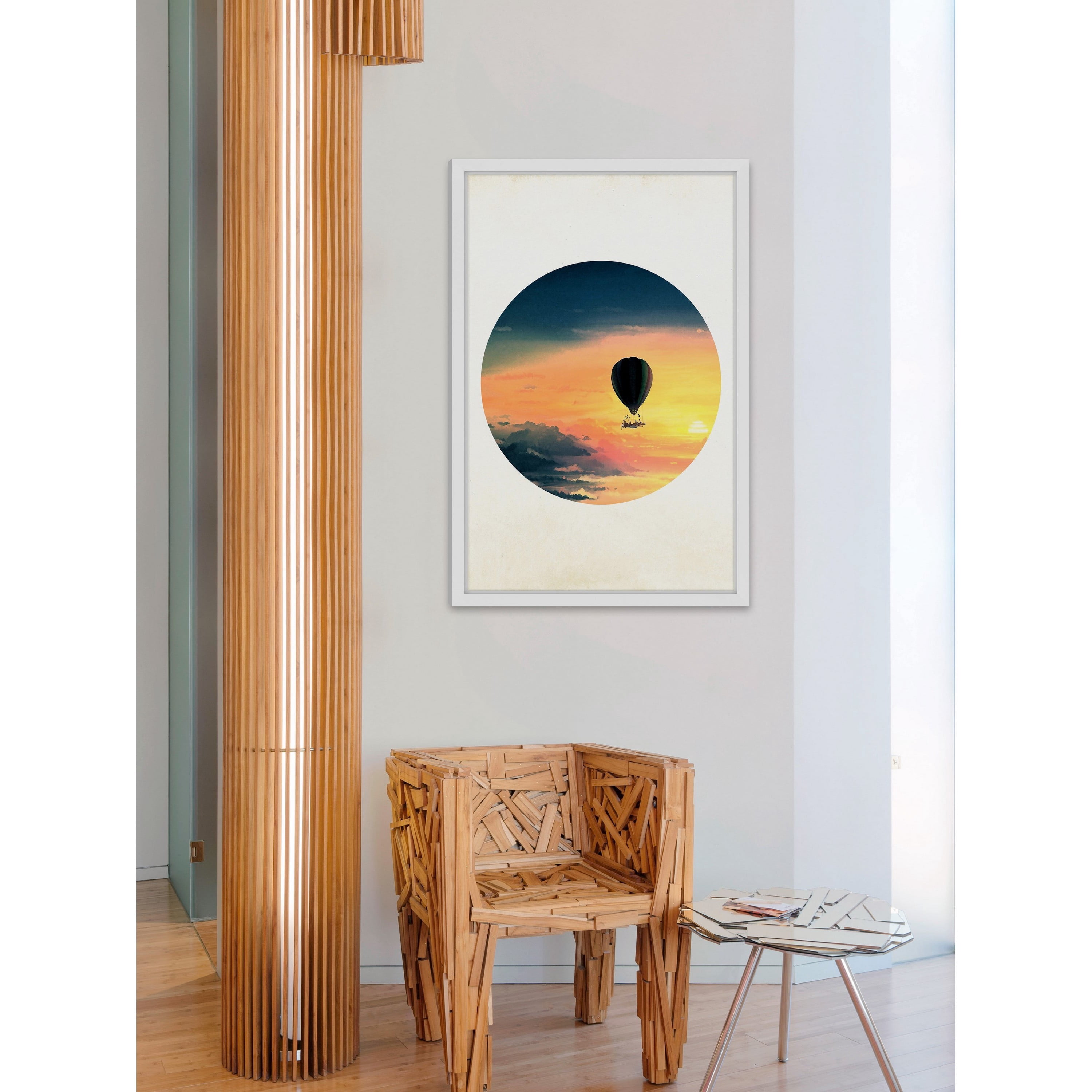 Marmont Hill "Balloon Sunset" Framed Painting Print