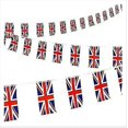 thumbnail image 1 of 10m Metre Union Jack Bunting Flag Banners Queen's Platinum Jubilee Street Part, 1 of 4