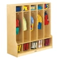 thumbnail image 2 of 5 Section Coat Locker with Step, 2 of 7