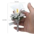 thumbnail image 3 of 4Pcs Bride Boutonniere Groom Boutonniere for Bride and Groom Wedding Ceremony, 3 of 12