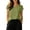 Green, variant on White Gauze Shirt Women Summer Casual Cap Sleeve Crinkle Cotton Linen Pullover Tops Solid Color Tunic Shirts