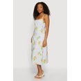 thumbnail image 2 of Women's Lemon Print Lace Up Sides Midi Dress, 2 of 3