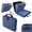 Blue, variant on Fireproof Document Box, Hard Case Fireproof File Organizer Box with Lock and 13 Pocket Accordion File Folder, Portable Safe Box for Office Storage Important Documents (With Out Shoulder Strap, Black)