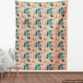 thumbnail image 4 of Hipster Upholstery Fabric by the Yard, Tropical Leaves Illustration Monstera Coconut Palm Leaves Rainforest Foliage Doodle, Decorative Fabric for DIY and Home Accents, Multicolor by Ambesonne, 4 of 5