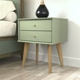thumbnail image 3 of STYLIVIA 2 Drawer Nightstand Set with Metal Handles Sage Green, Reveira Eichi 18.1" W x 14.2" D x 22" H, 3 of 8