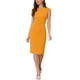 thumbnail image 2 of Vestido de tubo sin mangas para mujer Inspire Chic, vestido profesional de oficina XL en amarillo jengibre, 2 of 6