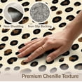 thumbnail image 6 of ODIKA Print Skin Spotted Hid Zebra Stripe Border Akin Fuzzy Fake Cow Flowing Dynamic for Dining Room, Basement, Large Office, Non-Slip Chair-Friendly, 6 of 7