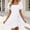 White, variant on Blmnix Fit & Flare Womens Dress Short Dress Elegant Dresses Dress Green Short Sleeve Mini Square Neckline Belted Womens Spring Dresses,XL