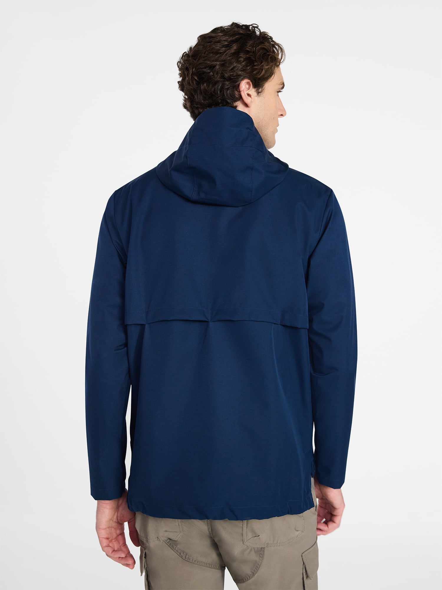 Ozark Trail Men's Rain Jacket with Hood, Sizes S-3XL
