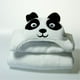 Little Ashkim HTP001 Bébé Panda à Capuche Serviette Turque - Blanc- 0-24 Mois – image 1 sur 1