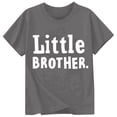 thumbnail image 3 of Krdevn Boys "Little Brother" Graphic Print Short Sleeve T-Shirt Casual Crew Neck Summer Tee for Kids,10-11 Years, 3 of 3