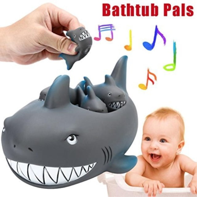 rubber shark bath toy
