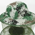 thumbnail image 4 of Unisex Camouflage Fishing Net Mesh Midge Mosquito Prevention Caps Head Face Protector Midge Mosquito Bug Insect Prevention Outdoor Hunting Sun Hat, 4 of 7