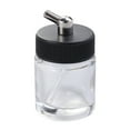 thumbnail image 3 of MLINS Transparent 22cc Glass Airbrush Paint Bottles for Professional Spray Painting with Adaptor Fits, 3 of 8