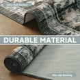 thumbnail image 3 of SIXHOME 8'x10' Area Rug Washable Retro Living Room Bedroom Carpet Soft Floral Distressed Indoor Rug Vintage Brown, 3 of 7