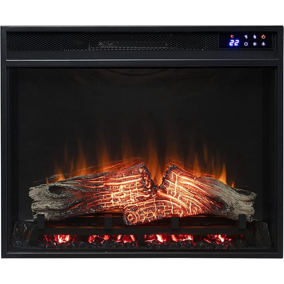 SEI Furniture 23” Touch Screen Electric Firebox with Remote Control 23.75 x 20.25 Freestanding Indoor Electric Fireplaces