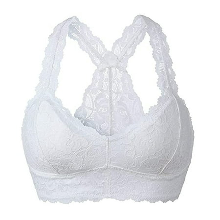 

kpoplk Push Up Bras For Women Women s Push Up Bra Lace Comfort Padded Bra Add 1 Cup Brassiere Plunge Underwire Bra Lift Up Bras(White)