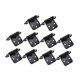 thumbnail image 2 of 10 piezas de bisagras de cierre para gabinete, bisagras de hierro, conector para gabinete, herrajes semi Negro, 2 of 9