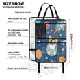 thumbnail image 3 of WOBOGO Corgi Rocket Element Pattern Backseat Car Organizer Footed Universal Car with Touch Screen Tablet Holder Rear Seat Protector, 3 of 7