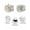 Gray, variant on Bees Branches Small Toaster Cover 2 Slice, Kitchen Appliance Covers, Farmhouse Spring Botanical Watercolor Toaster Oven Cover with Loop, Bread Machine Cover Polyester Dust Cover Protection