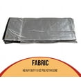 thumbnail image 3 of 15' x 27' Heavy Duty 8oz Hay Tarps - 14.5 mil Waterproof Poly Tarpaulin with UV & Frost Resistance, Silver/Black, Tear-Proof Cover for Agriculture, Equipment, 3 of 16