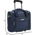 Travelers Club TPRC 15" rolling underseater carryon luggage w/ USB port