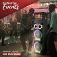 thumbnail image 6 of Dolphin XL-2120 KaraokeBox Dual 12" Bluetooth Karaoke Speaker – 200W Powerful Bass, 15" Smart Android Touchscreen, HDMI Output, WiFi, 2 Wireless Mics – Perfect for Parties, DJs, and Events, 6 of 13