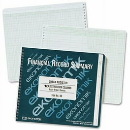 Ekonomik Standard Size Check Registry - 40 Sheet(s) - Wire Bound - 10 Ekonomik Standard Size Check Registry - 40 Sheet(s) - Wire Bound - 10