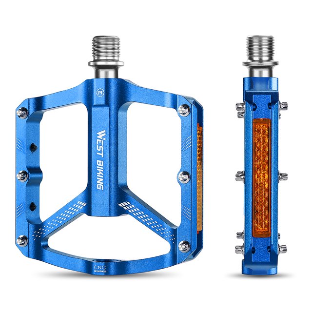 Pedales de bicicleta de 2 uds, antideslizantes, 3 rodamientos sellados, Pedal de aleación de aluminio para ciclismo