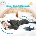thumbnail image 5 of Shark Blanket Adult Boys Girls, Shark Onesie Hoodie Wearable hark Sleeping Bag, Soft Cozy Onesie Costume Gift, 5 of 6